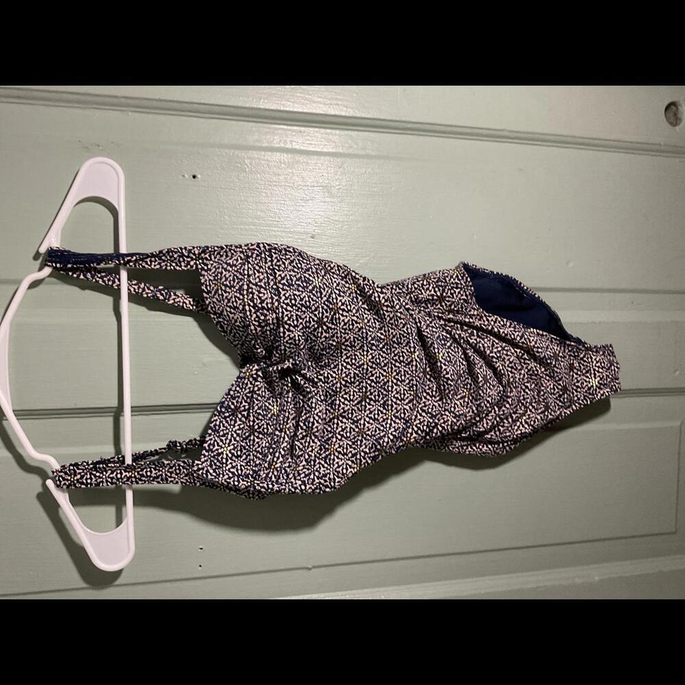 Nip Tuck Swimsuit Navy With Pink Patternone Piece… - image 2